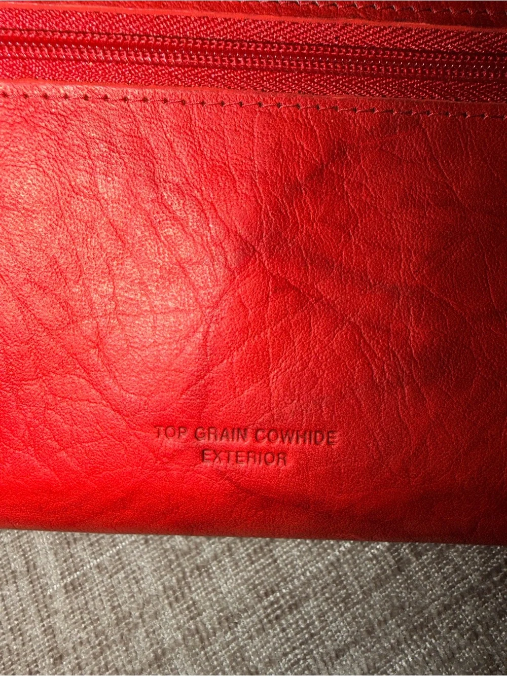 Buxton‎ Red Zip-Continental Wallet with Snap Tab